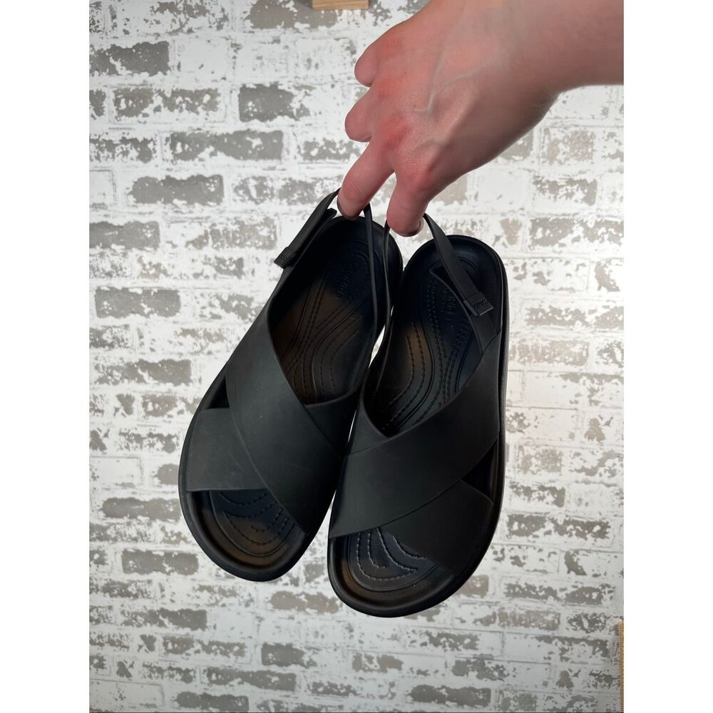 Crocs | women black rubber sandals